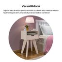 Ver imagem 6 de Mesa Lateral de Apoio com Gaveta Pés Retrô Vip Artely Branco