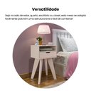 Ver imagem 6 de Mesa Lateral de Apoio com Gaveta Pés Retrô Vip Artely Branco