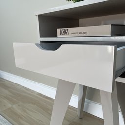 Mesa Lateral de Apoio com Gaveta Pés Retrô Vip Artely - 14