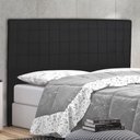 Ver imagem 1 de Cabeceira Cama Box King Paris Slim 195 Cm Suede Preto MV Estofados