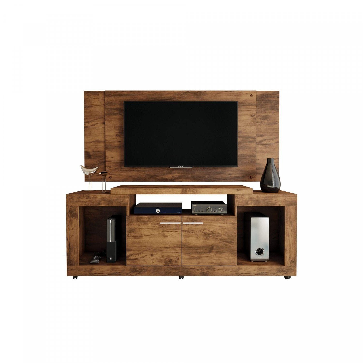 Rack com Painel para TV até 55 Polegadas Oscar Caemmun | MadeiraMadeira