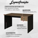 Ver imagem 3 de Escrivaninha Mesa Escritorio 2 Gavetas Me4165 Nogal Preto Tecno Mobili