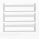 Ver imagem 1 de Kit 3 Prateleiras Revisteiro para Livros Infantis 40x12x11,5cm