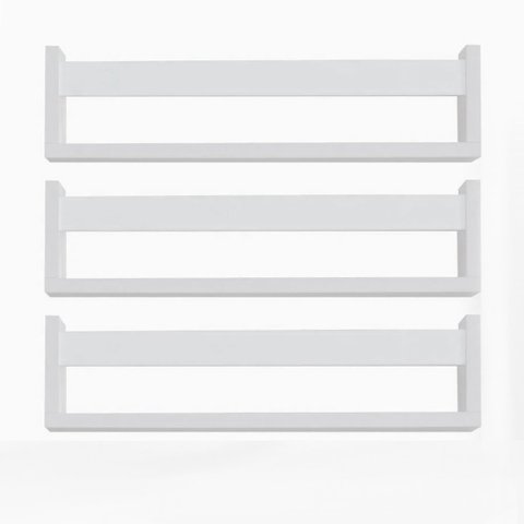 Kit 3 Prateleiras Revisteiro para Livros Infantis 40x12x11,5cm