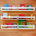 Ver imagem 3 de Kit 3 Prateleiras Revisteiro para Livros Infantis 40x12x11,5cm