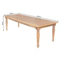Ver imagem 5 de Conjunto Jantar Mesa Rústica Franscisca 220x100 Madeira Maciça com 8 Cadeiras Ripada Confort Natural