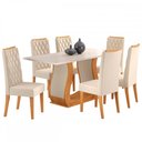 Ver imagem 2 de Mesa de Jantar 6 Lugares Dallas Mel/blonde/nude - Viero Móveis