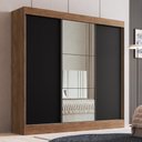 Ver imagem 1 de Guarda-Roupa Casal com Espelhos 3 Portas de Correr 4 Gavetas Multimóveis