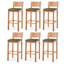 Ver imagem 3 de Kit 6 Banquetas para Cozinha Siena em Madeira Maciça Verde