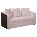 Ver imagem 1 de Sofá Orgânico Tokio 3 Lugares 195cm Bouclê Facto:bouclê Rosa Bebê