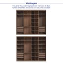 Ver imagem 5 de Guarda Roupas Casal 270cm Seringal c/ Led Cabecasa Madeiraoriginals