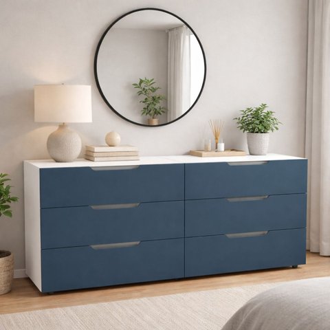 Cômoda Organizadora 6 Gavetas 150cm Madri Politorno Móveis