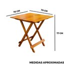 Ver imagem 6 de Mesa Dobrável 70x70 Paraná:mel