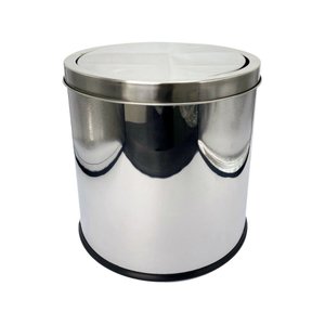 Lixeira Basculante Multiuso Inox 08 Litros