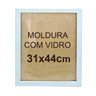 Moldura Quadro Com Vidro 31x44cm SKJ Quadros:Preto - 2