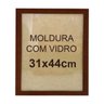 Moldura Quadro Com Vidro 31x44cm SKJ Quadros:Preto - 3
