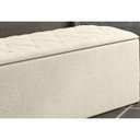 Ver imagem 3 de Calçadeira Baú 160 cm Paris - JS Móveis - Suede Amassado Bege