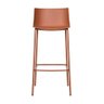 Banqueta Media Design Cozinha Bar Restaurante com Encosto Modelo Ipanema Fratini Cor Terracota - 2