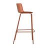 Banqueta Media Design Cozinha Bar Restaurante com Encosto Modelo Ipanema Fratini Cor Terracota - 3