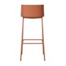 Banqueta Media Design Cozinha Bar Restaurante com Encosto Modelo Ipanema Fratini Cor Terracota - 4