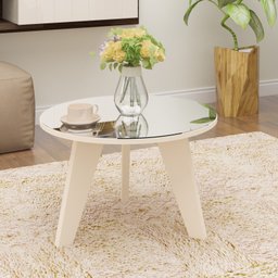 Mesa de Centro Tampo com Espelho Pés em MDF Espanha - 16