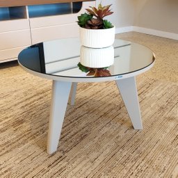 Mesa de Centro Tampo com Espelho Pés em MDF Espanha - 11