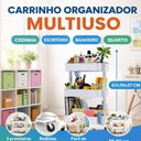 Ver imagem 7 de Estante Organizadora Móvel com 3 Prateleiras Quarto Banheiro