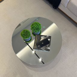 Mesa de Centro Tampo com Espelho Pés em MDF Espanha - 14
