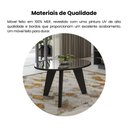 Ver mais imagens de Mesa de Centro Tampo com Espelho Pés em MDF Espanha Preto