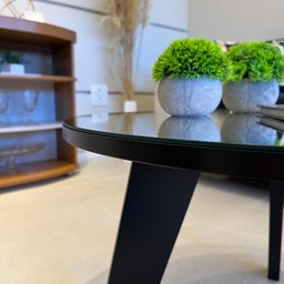 Mesa de Centro Tampo com Espelho Pés em MDF Espanha - 11