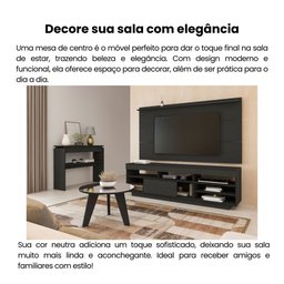 Mesa de Centro Tampo com Espelho Pés em MDF Espanha - 10