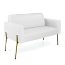 Ver imagem 6 de Sofá Namoradeira e 2 Poltronas Pé de Ferro Dourado Marisa Corino D03 - D'Rossi
