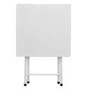 Ver imagem 2 de Mesa de Aço Dobrável Branca 71x58x58 Cm - 10.402.01 - Açomix Mesa de Aço Dobrável Branca - 10.