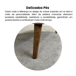 Mesa de Centro com Tampo em Tamburato 50cm Lucca - 7
