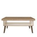 Ver imagem 3 de Mesa de Centro com Tampo em Tamburato 50cm Lucca Bege
