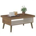 Ver imagem 3 de Mesa de Centro Retrô com Tampo em Tamburato 50mm Lucca