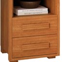 Ver imagem 3 de Kit 2 Mesas de Cabeceira 2 Gavetas Tóquio 100% Mdf - Casa Chick Nature