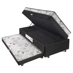 Cama Box Solteiro Baú Conjugado Ortopédico Carol Cama Auxiliar Somopar - 2