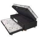 Ver imagem 2 de Cama Box Solteiro Baú Conjugado Ortopédico Carol Cama Auxiliar Somopar
