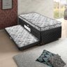 Cama Box Solteiro Baú Conjugado Ortopédico Carol Cama Auxiliar Somopar - 1