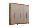 Ver imagem 1 de Roupeiro Salleto Coliseu 6 Portas C/ Pés (cinamomo /off)