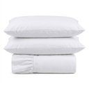 Ver imagem 1 de Kit Cobre Leito Turin Casal Micropercal 400 Fios Colcha com Babado Liso 3 Peças Branco