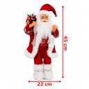 Ver imagem 5 de Boneco Papai Noel Decoração Saco Presentes Tradicional 45cm