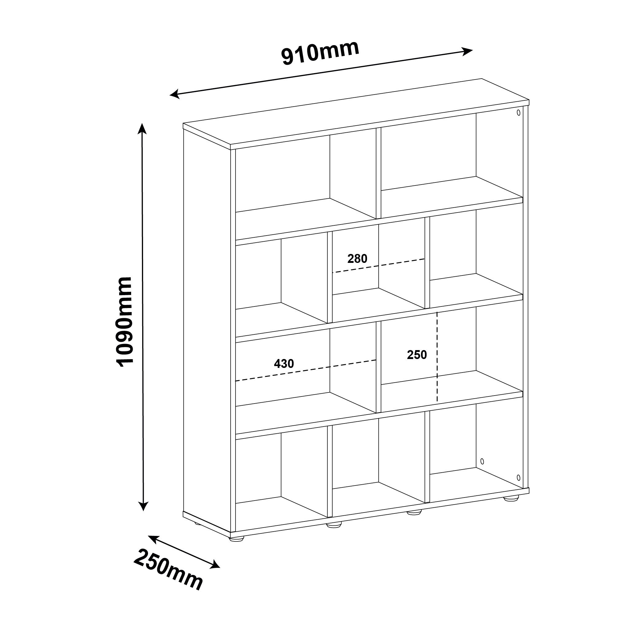 Estante para Livros com 10 Nichos Book - 4