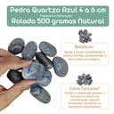 Ver imagem 4 de Pedra Quartzo Azul 4 a 6 Cm Rolada 500 Gramas Natural