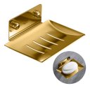 Ver imagem 1 de Saboneteira Dourada Banheiro Porta Sabonete Luxo Aço Inox 304 Brinovar