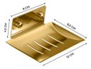 Ver imagem 5 de Saboneteira Dourada Banheiro Porta Sabonete Luxo Aço Inox 304 Brinovar
