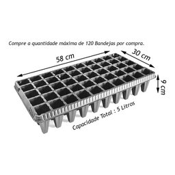 Kit 05 Bandeja Sementeira Para Produção De Mudas 50 Células - 2