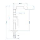 Ver imagem 5 de TORNEIRA DESIGN INDUSTRIAL CLASSICA PVC REGISTRO ESFERA 1/2: BRANCO