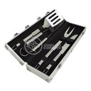 Ver imagem 6 de Kit Churrasco 4 Peças Aço Inox C/maleta em Alumínio